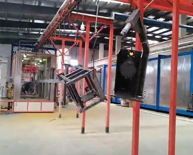 上料進(jìn)入自動手動噴漆視頻展示